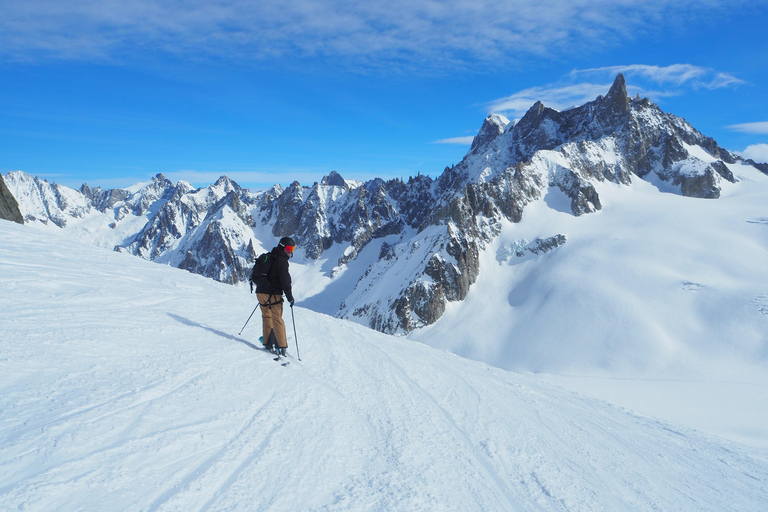 Chamonix: Descida de esqui Vallée Blanche com guia