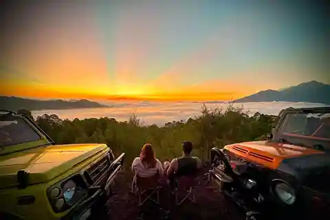 Bali: Mt Batur Sunrise Jeep & Floating Temple Private Tour