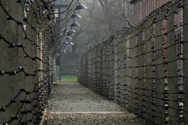 Depuis Cracovie : visite guidée d'Auschwitz-BirkenauVisite en espagnol depuis le lieu de rendez-vous