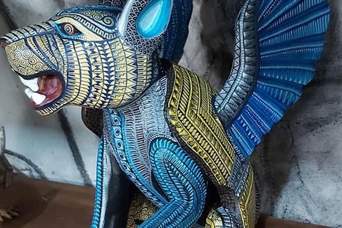 Monte Alban. Bike Tour. Archaeology, Alebrijes, and History.