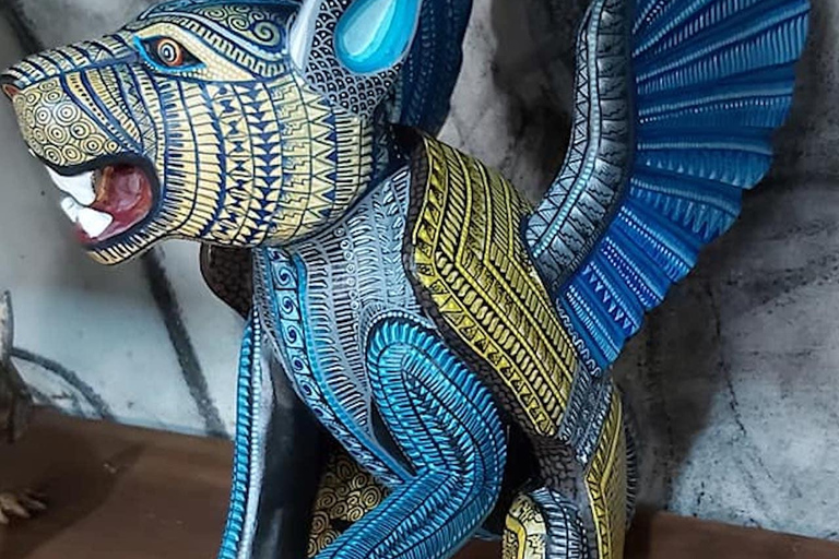 Monte Alban. Bike Tour. Archaeology, Alebrijes, and History.