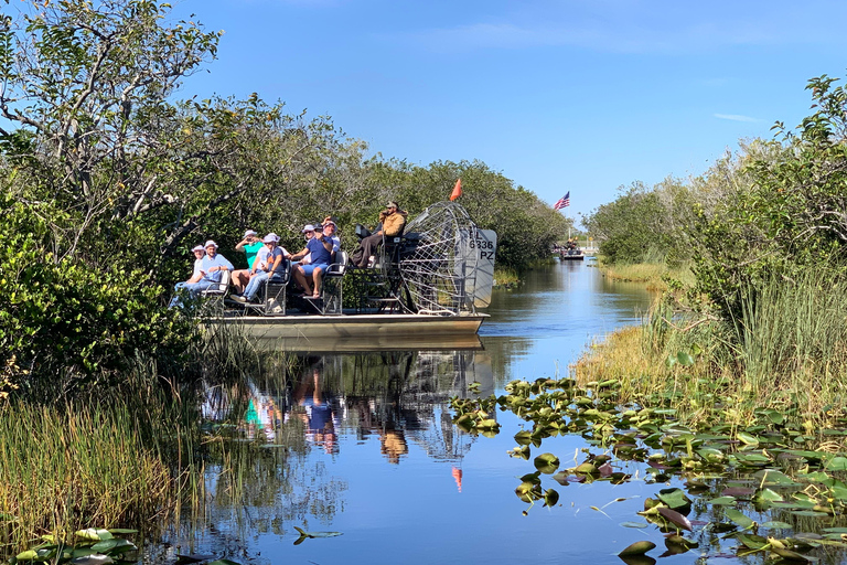 Miami Beach: 60 min Airboat, transfer i sanktuarium dzikich zwierzątEverglades