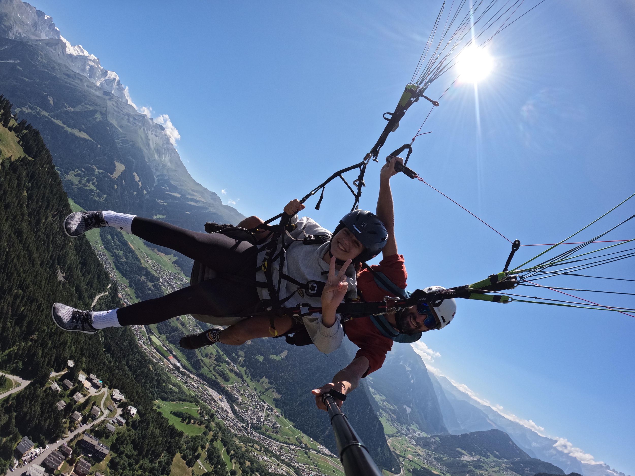 Paragliding-Flug in Verbier