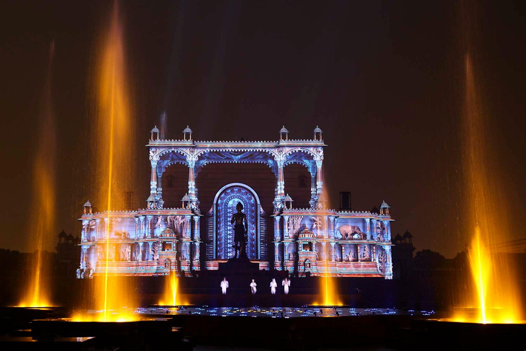 Nueva Delhi: Visita a la Exposición Akshardham, Espectáculo de Luz y AguaTransporte y guía