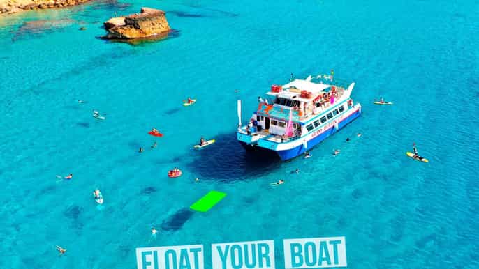 Ibiza: Beach Hopping Cruise w/ Paddleboard, Food, & Drinks