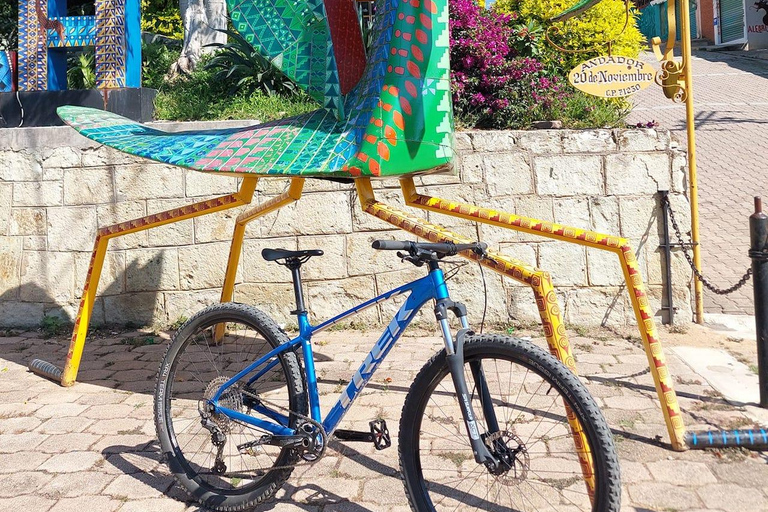 Monte Alban. Bike Tour. Archaeology, Alebrijes, and History.