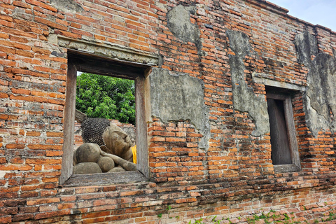 Pattaya : Excursion d&#039;une journée à Ayutthaya avec visite privée à bord d&#039;une longue queue