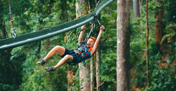 Chiang Mai: Jungle Flight Zipline and Thai Cooking Class