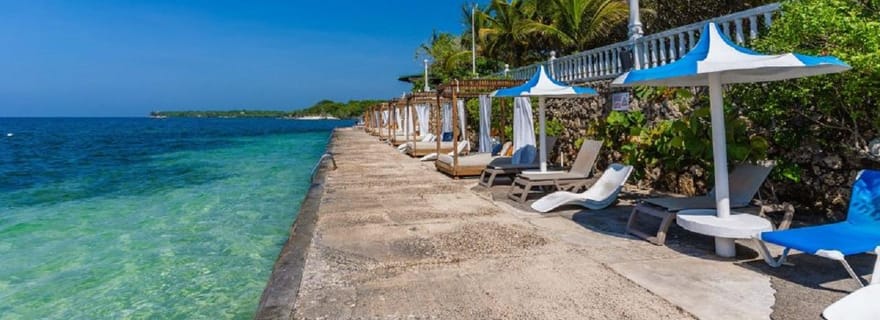 Carthagène : île privée dans les îles Rosario, open bar