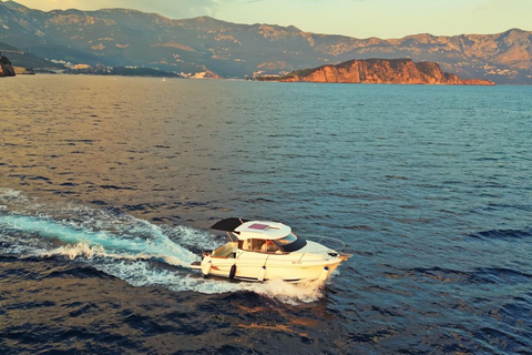 Private Panoramic Boat Tour with Swimming Stops in Budva Private Panoramic Boat Tour with Swimming Stops 5h