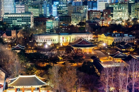 Seúl: Hanok, luces de la ciudad y palacio, tour de día y nochePunto de encuentro: Estación Hongik Univ. Salida n.º 8.