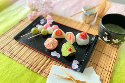 Tokyo: Mochi and Nerikiri Making Class with Matcha Tasting