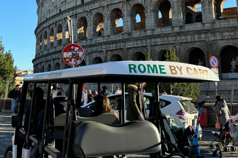 Rome: Private Golf Cart Tour in 3hours with Food Tasting