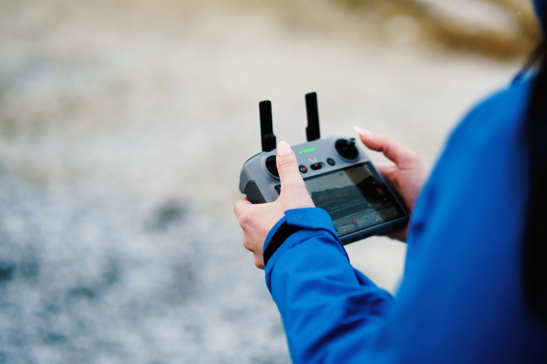 From Vík: Fly your Drone in Katla Ice Cave Super Jeep Tour