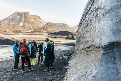 Depuis Vík : grotte de glace du volcan Katla en 4x4