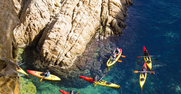 Costa Brava: Kayak & Snorkeling Tour — Sant Feliu de Guíxols