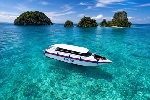 Krabi: 4-Island Deluxe Speedboat Tour with Lunch & Transfer