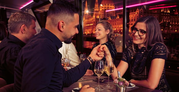 Budapest: Evening Cruise with 4-Course Dinner