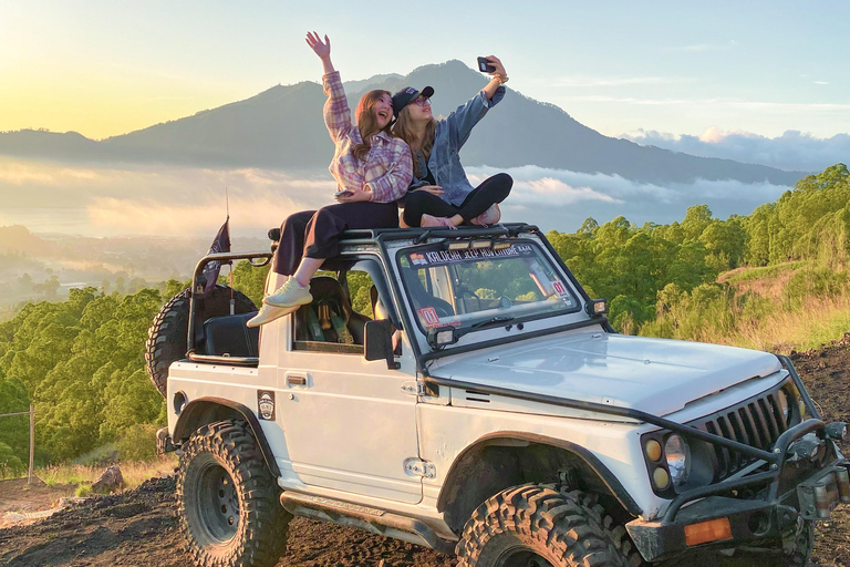 Bali: Mount Batur Sunrise Jeep Tour with Optional Add-Ons Mount Batur Jeep Sunrise with waterfall Round Trip