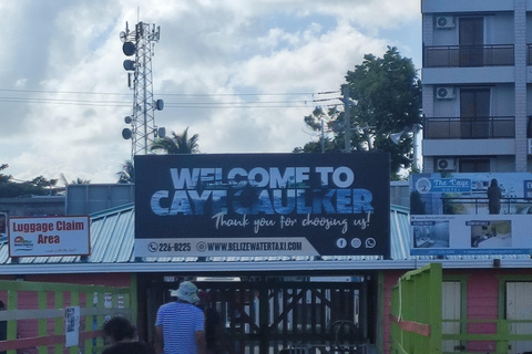 From Your Hotel in San Ignacio to Caye Caulker/Van + Ferry