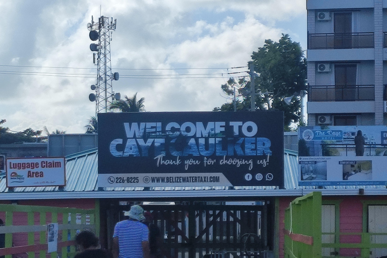 From Your Hotel in San Ignacio to Caye Caulker/Van + Ferry