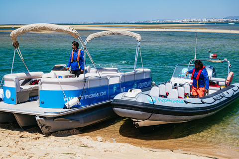 Ilha Deserta und Farol: Katamarantour ab Faro