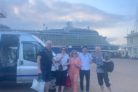 Du port de Chan May au Golden Bridge - BaNa Hills en voiture privéeVoiture privée avec guide anglophone
