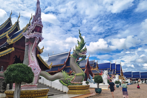 Chiang Mai: Sticky Waterfalls, Blue Pink Temple, and Cycling Chiang Mai: Sticky Waterfalls, Blue Pink Temple, and Market