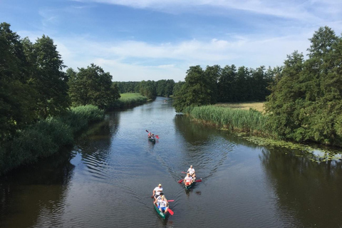 Brandenburg: Canoe Trip with Dinner, Sauna, and Whirlpool 1,5h From Berlin: Canoe Trip, Dinner an Wellness