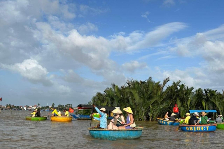 Hoi An: Cesta de ingressos para o barco e traslado de ida e volta para a vila de Cam ThanhPasseio de barco com 2 pratos locais