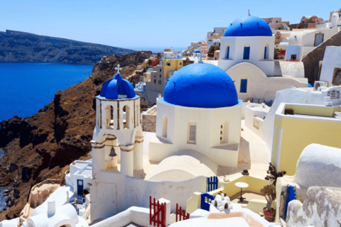 Santorini: Geführte Tour bei Sonnenuntergang mit Abholung vom Hotel