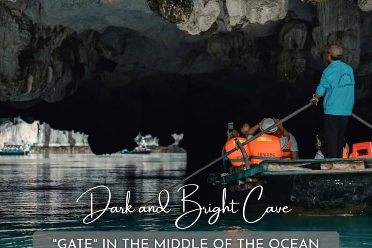Hanoi/Cat Ba: Lan Ha Bay Day Cruise with Dark & Bright Caves Day Trip Cruise Pick up & Drop Off From Cat Ba Town