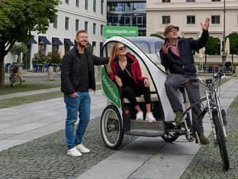 München: Riksja-tour door de oude binnenstad en de Engelse tuin