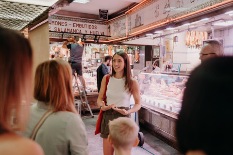 Madrid: Tour gastronomico a piedi e visita al mercato