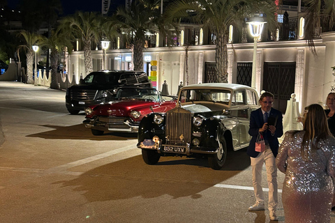 Cannes: Tour Cannes & Antibes in a 1956 Cadillac Cabriolet Private hire