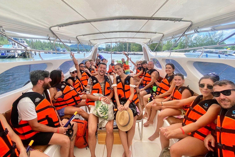 Krabi : Odyssée des îles Hong et Paradis en bateau rapideVisite touristique avec kayak