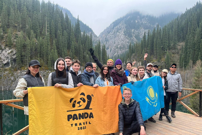 Da Almaty: Escursione di un giorno a Kolsay, ai laghi Kaindy e al canyon di Charyn