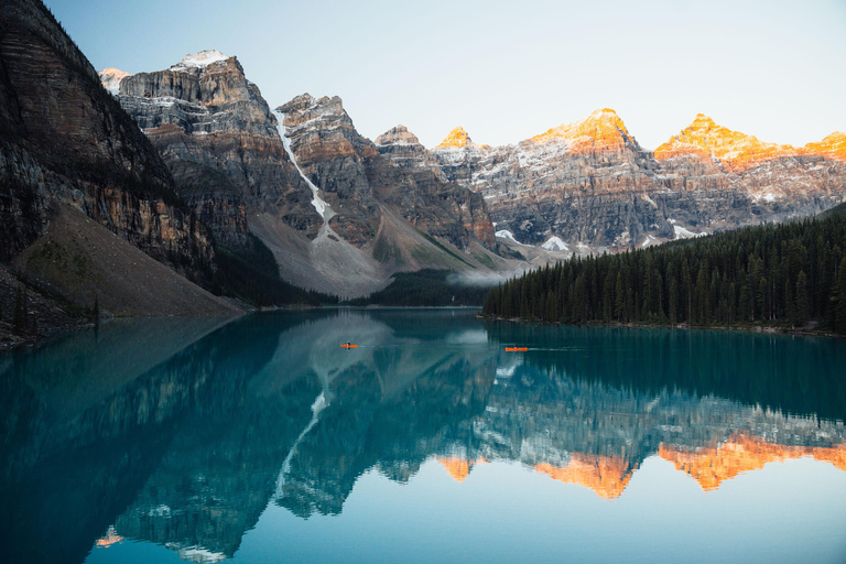 Moraine Lake Sunrise & Lake Louise Golden Hour Experience