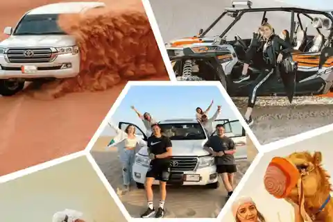Wüstensafari, Quad Bike, Kamelritt, Falke & Sandboarding