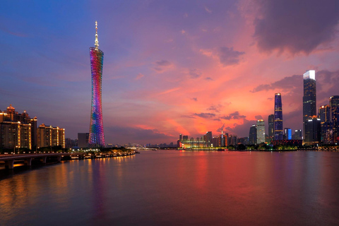 Guangzhou: Private Evening Food Tour with Pearl River Cruise tower time 18-20:00 +boat 20:30-21:00