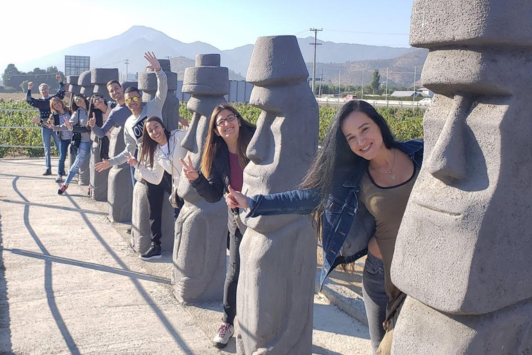 From Santiago: VIP Tour to Valparaiso, Viña del Mar, Wine, and Moai