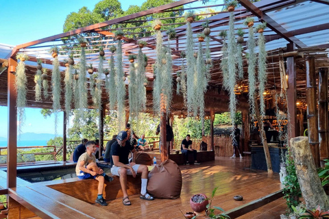 From Koh Samui: Tree Bridge Zipline and Café Experience