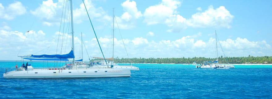 Boca Chica : visite d'une jounée de l'île de Saona avec promenade en catamaran