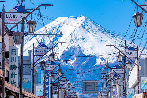 Tokyo : Excursion d'une journée à la 5e station du Mont Fuji, dans la région du Fuji et à Kawaguchiko8:20 Rendez-vous au bureau de poste de Shinjuku