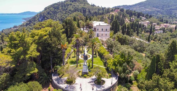 Achilleion Palace Gardens & Corfu Town: Private Daily Tour