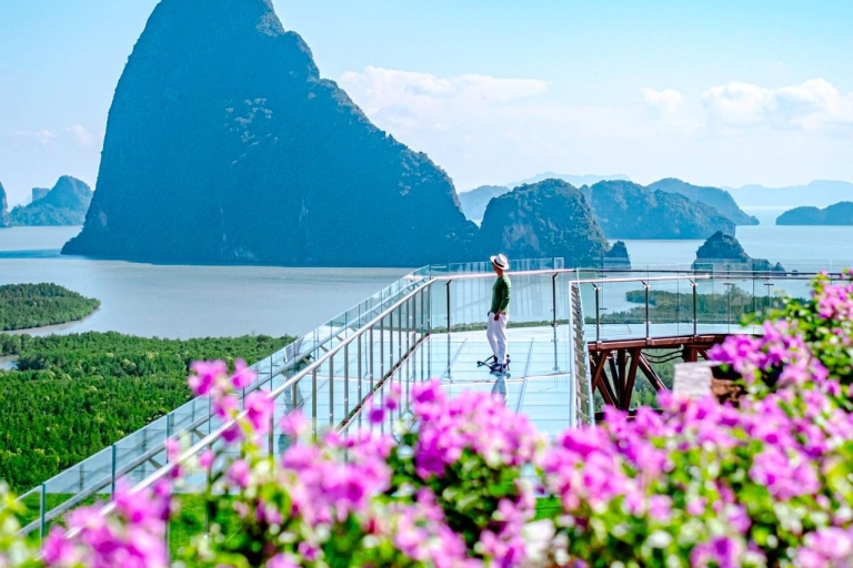 Khaolak: Zonsondergang Phangnga Bay Skywalk en James Bond eilandZonsondergang naar Phang Nga Baai en James Bond Eiland Tour