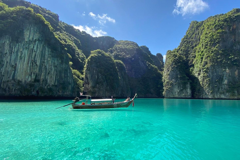 phi phi eiland: Halve dag lange - staart rondvaartphi phi :Pileh, Loh Samah Bay, Maya Bay Longtail Boottocht