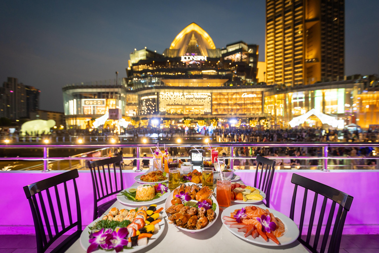 Luxury White Cruise &Premium View &Complimentary Beer & Win White Orchid Dinner on Chao Phraya with Complimentary Beer