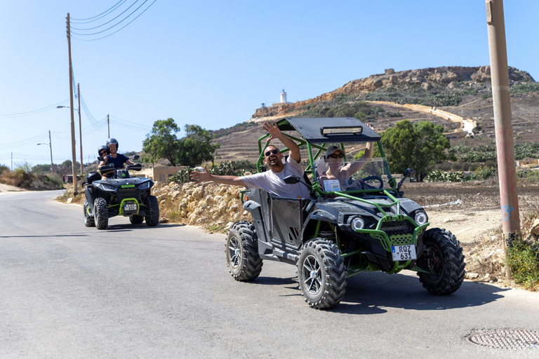 Desde Malta: Excursión de un día completo en buggy por Gozo y Comino con almuerzo