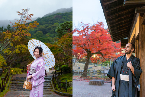Kyoto: Private Kimono Photoshoot for Couples and Solo